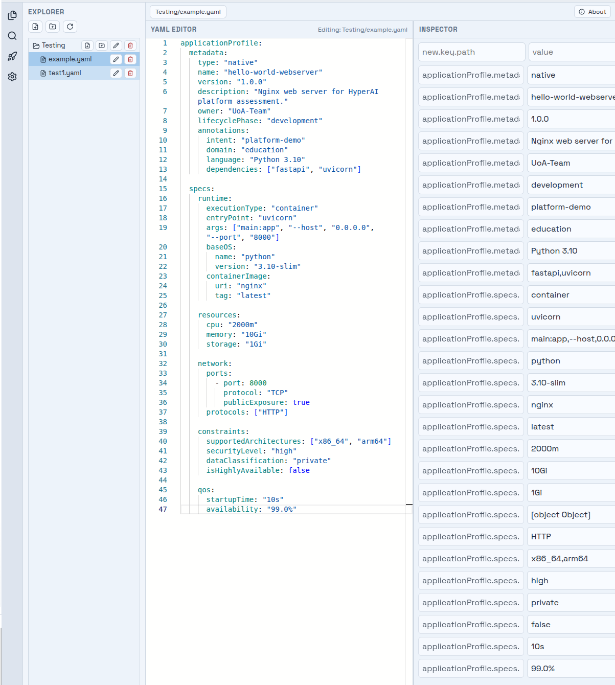 Explorer panel with the New File button highlighted