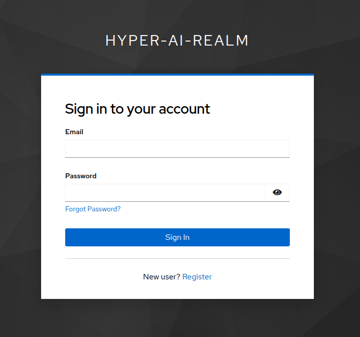 HyperAI sign-in page